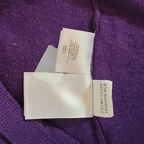 Anne Klein Women's Purple Long Sleeve Knit Sweater, S - Picture 9 of 9